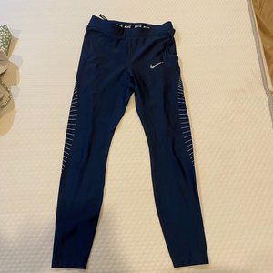 Nike Dri-Fit Power Reflective Running Navy Legging S